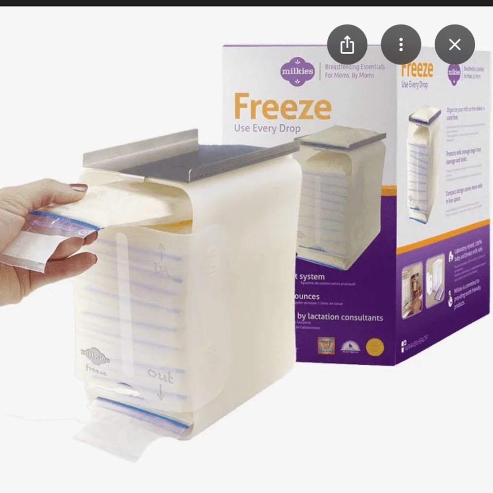 Freeze Breast Milk Storage System - White